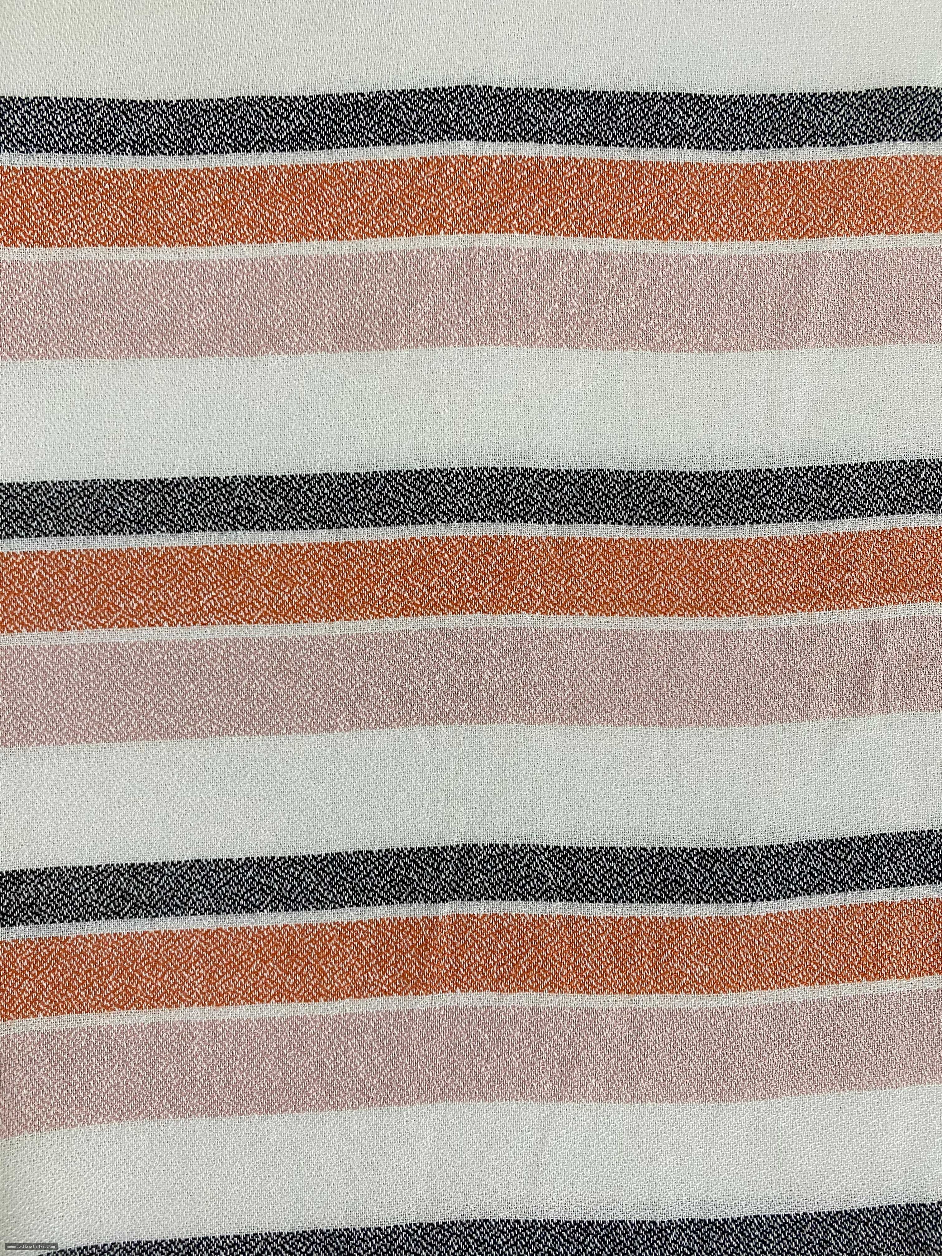 RAYON CREPE W/MULTI STRIPES