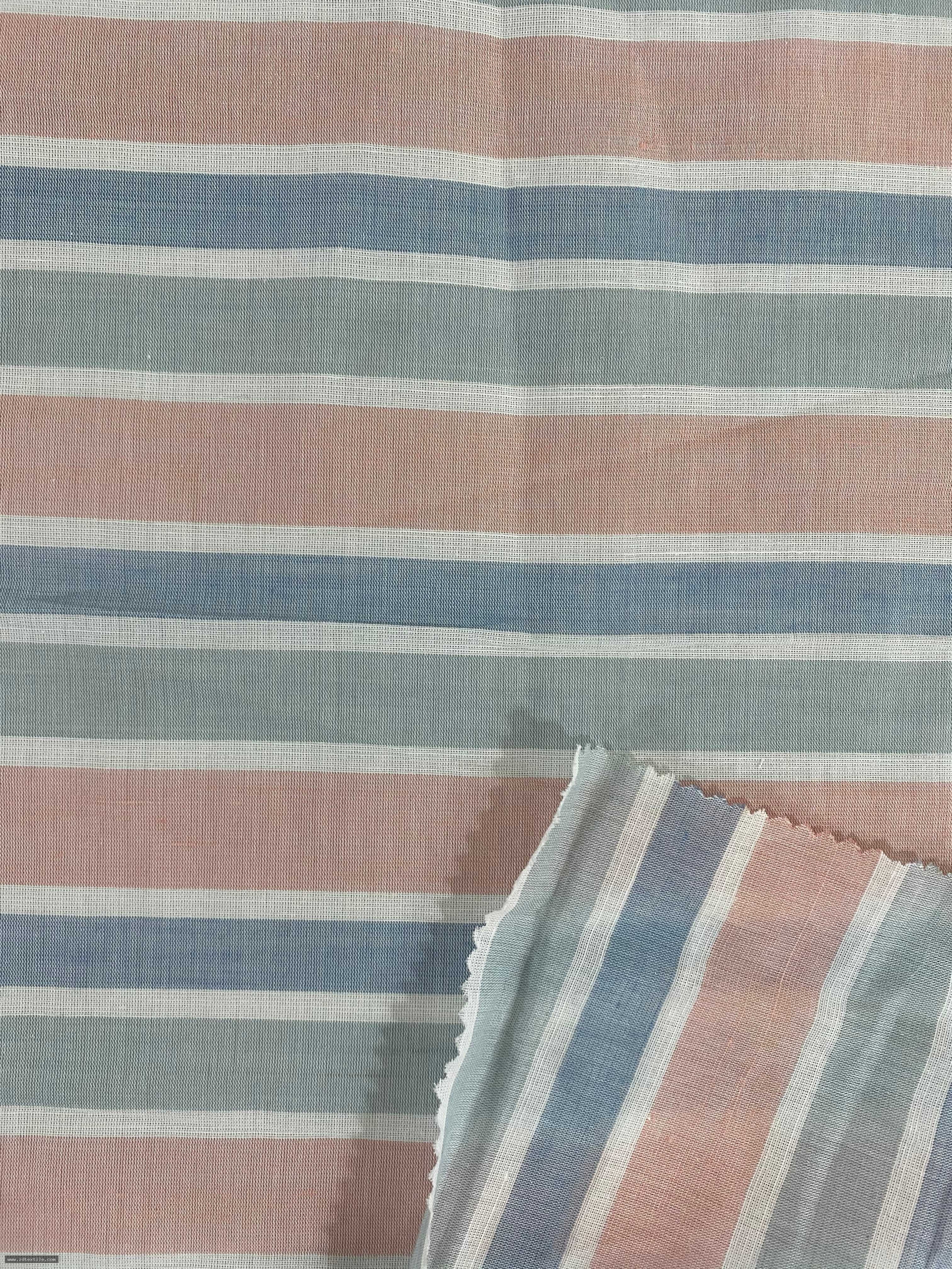 COTTON RAMIE Y/D STRIPE