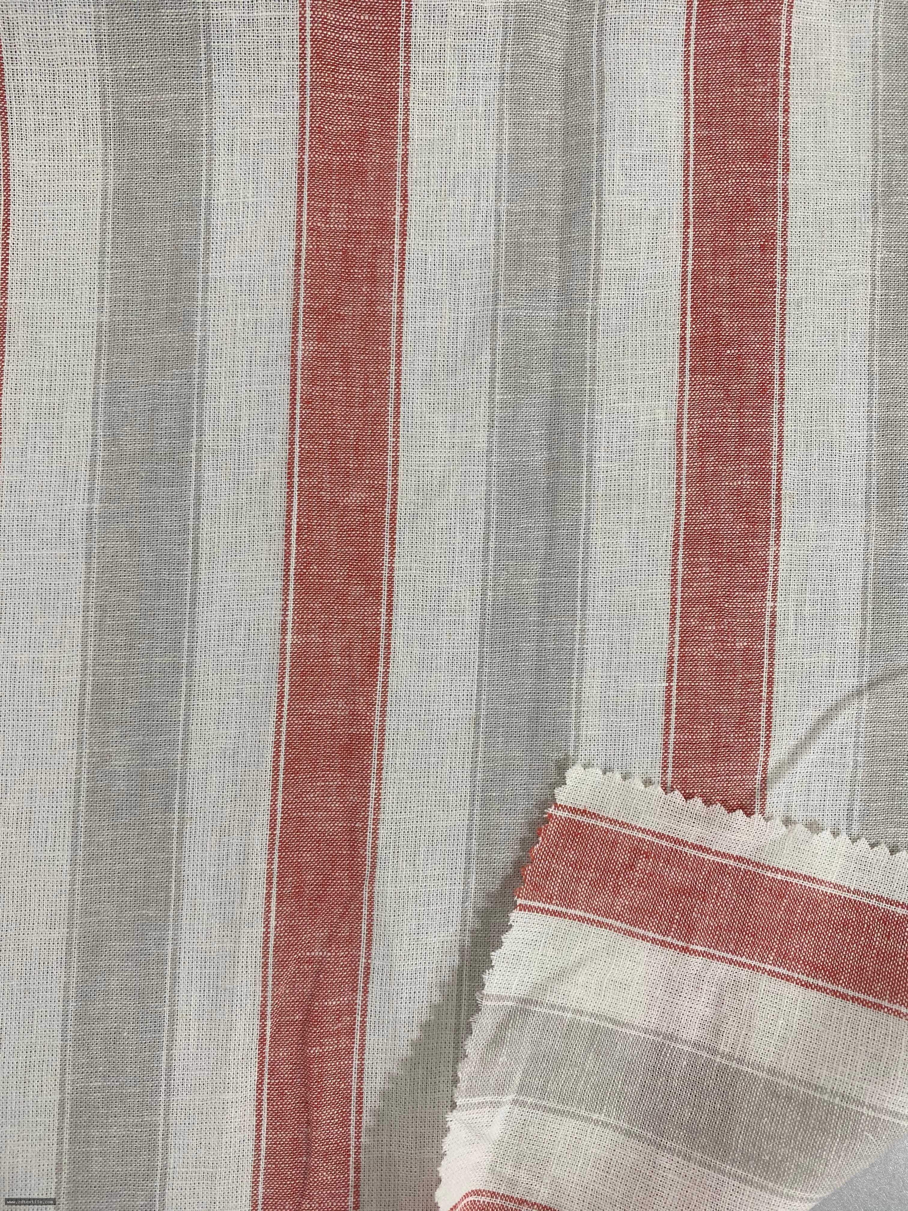 LINEN RAYON Y/D STRIPE