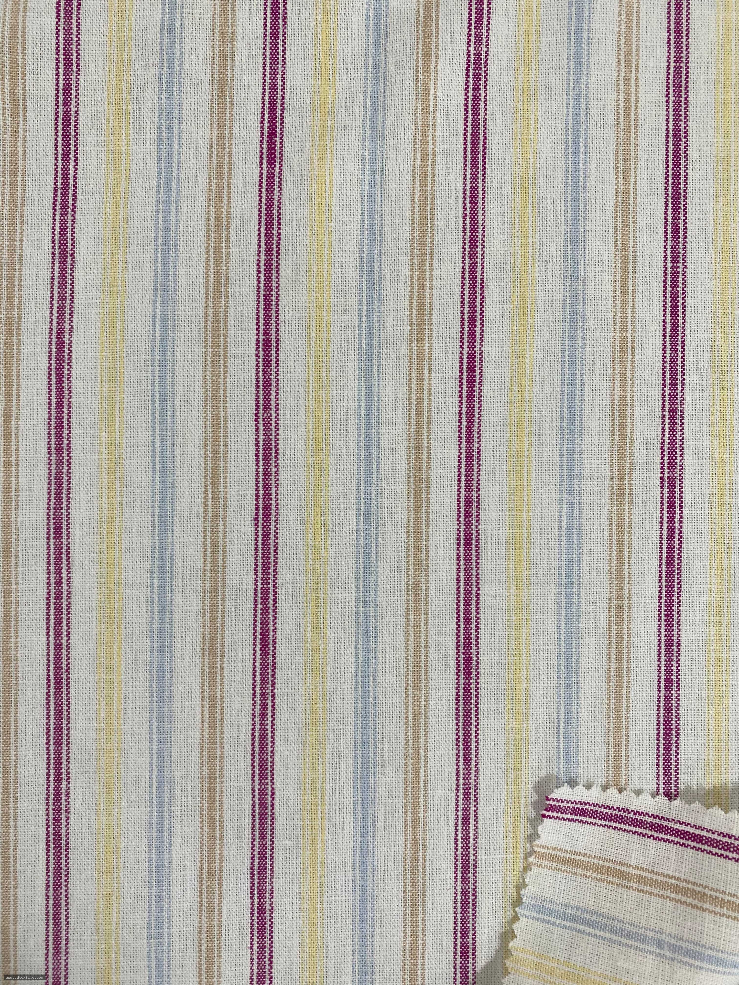 LINEN RAYON Y/D STRIPE
